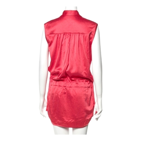 NWT Thakoon Coral Pink Satin Romper - Picture 3 of 8